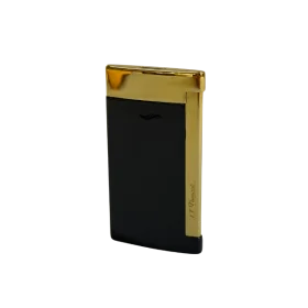 accendino s. t. dupont slim 7 black golden finishes enotabaccheria ferrulli gravina